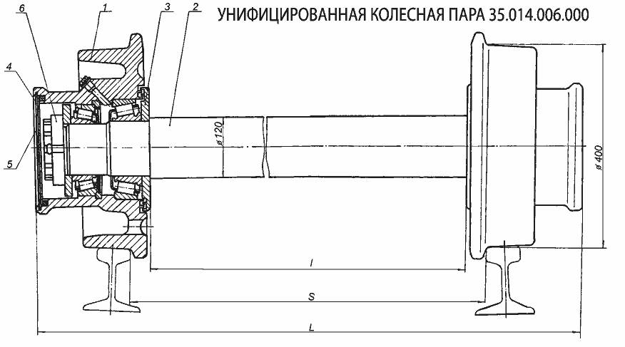 колесная пара для рельсового транспорта